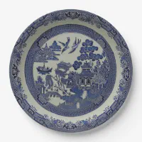 Blue Willow 9 in. Premium Paper Plates (Set of 16)