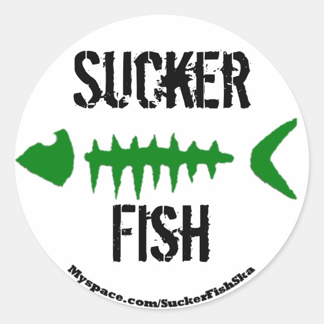 Round Bonefish Stickers (Front)