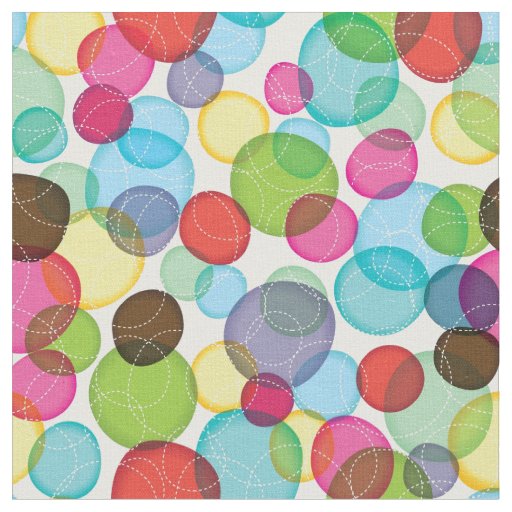 Round bubbles kids pattern 2 fabric