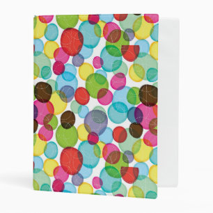 Round bubbles kids pattern 2 mini binder