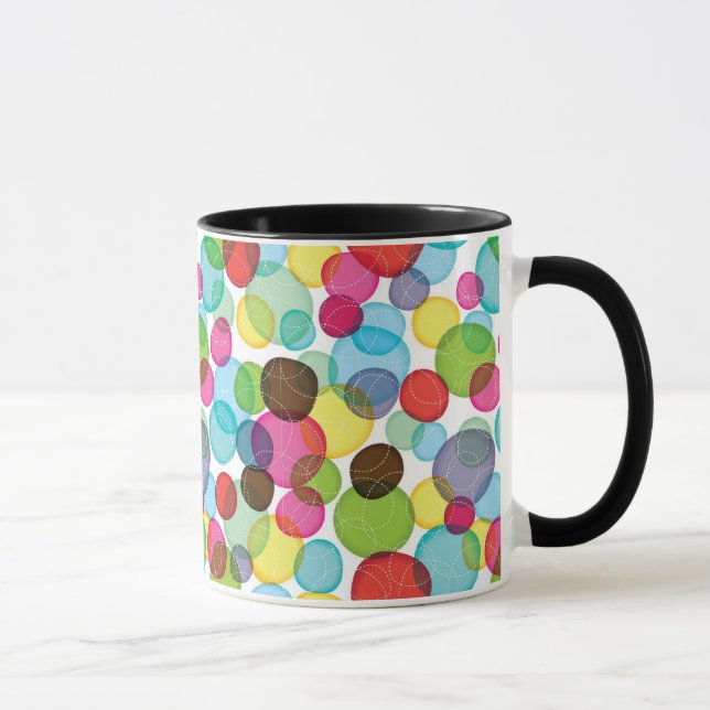 Round bubbles kids pattern 2 mug (Right)