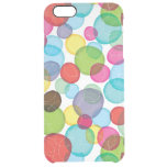 Round bubbles kids pattern 2 clear iPhone 6 plus case