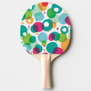 Round bubbles kids pattern Ping-Pong paddle