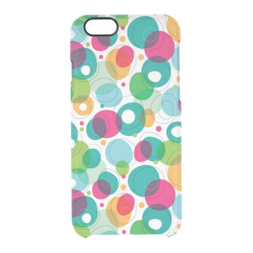 Round bubbles kids pattern clear iPhone 66S case