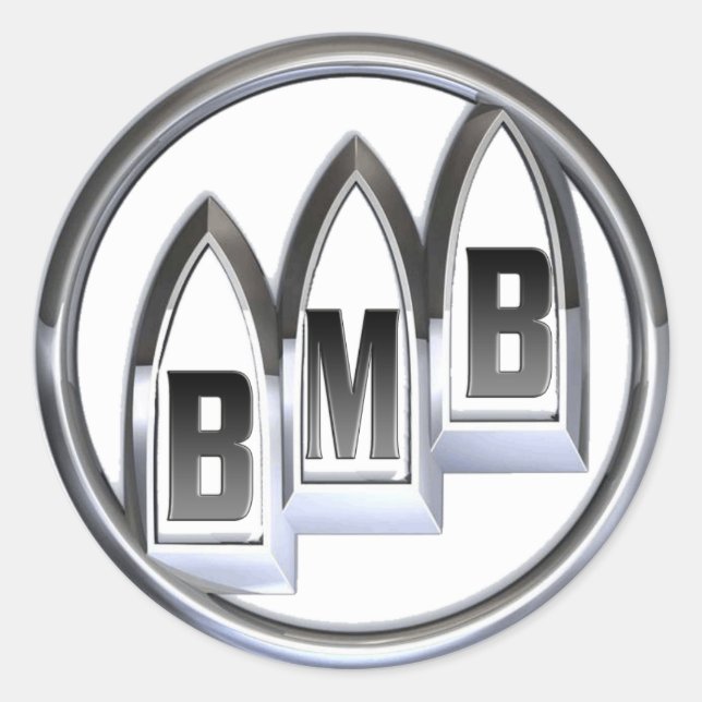 Round Buick MacKane Logo Sticker (Front)