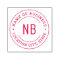 Round Business Initials Monogram Branded