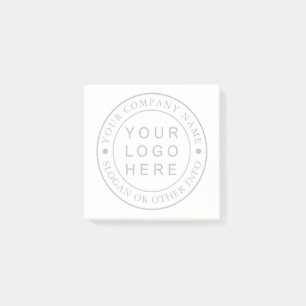 Round Business Logo Custom Post-it Notes