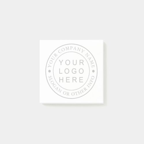 Round Business Logo Custom  Post_it Notes