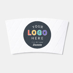 Round Business Logo Paper Cup Sleeve
