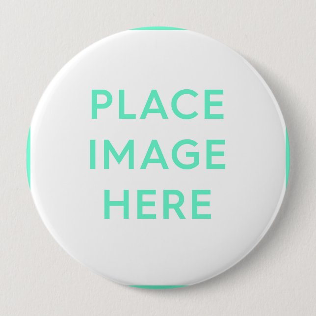 Round Button, Huge, 4 Inch - Souvenir Gift Design Button (Front)