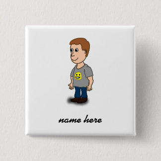 Round button - male - personalizable