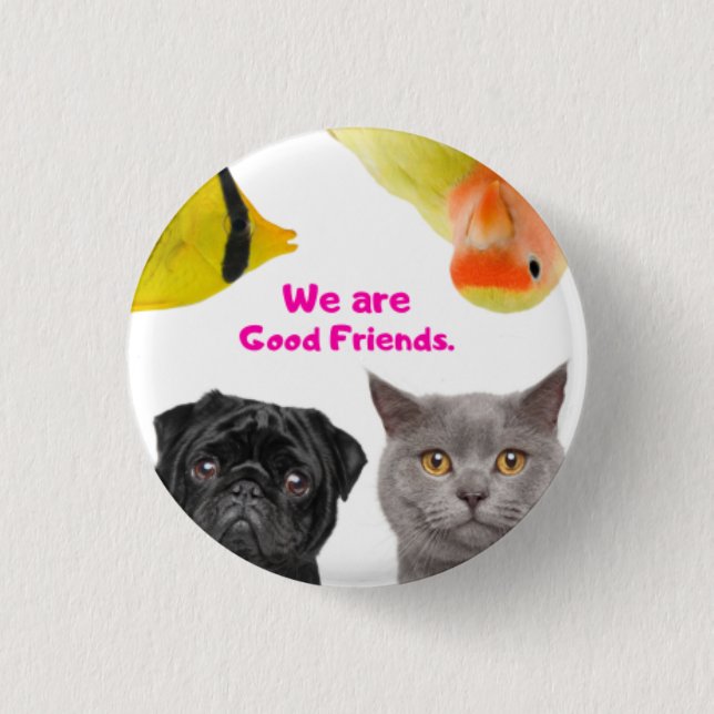 Round Button, Small, 1¼ Inch Button (Front)