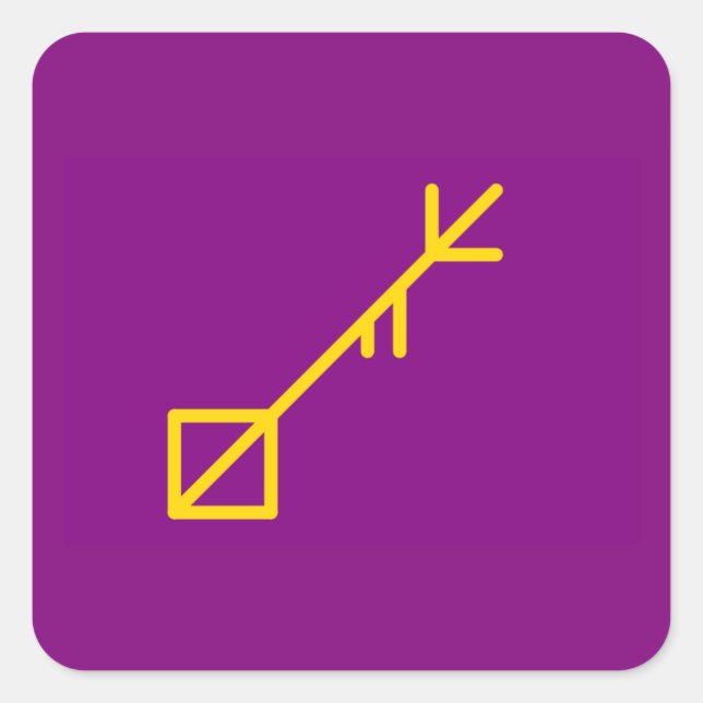 Round Button, Small, 1¼ Inch Isle of Sessrumnir Square Sticker (Front)