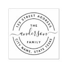 Round Calligraphy Script Family Return Address