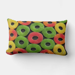 Round Candies Pattern Lumbar Pillow