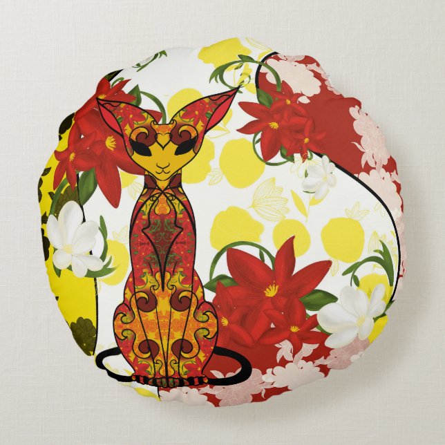 Round Chamalion Pillows (Back)