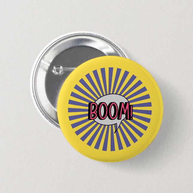 Round Chapa Boom! Button (Front & Back)