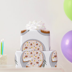 Round Cheesecake Wrapping Paper