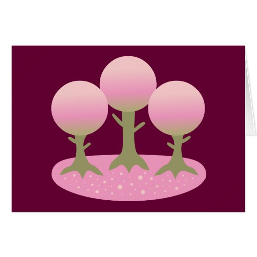 Round Cherry Blossom Trees (Front Horizontal)