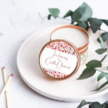 Round Christmas Candle Editable Label Sticker<br><div class="desc">Add that finishing touch to your hand poured Christmas Candles with an editable round sticker label. The perfect label,  for the perfect candle.</div>