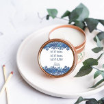 Round Christmas Glow Candle Editable Label Sticker<br><div class="desc">Add that finishing touch to your hand poured Christmas Candles with an editable round sticker label. The perfect label,  for the perfect candle.</div>