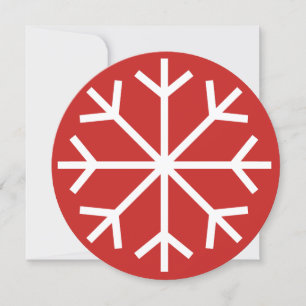 Round Christmas Holiday corporate office party Invitation