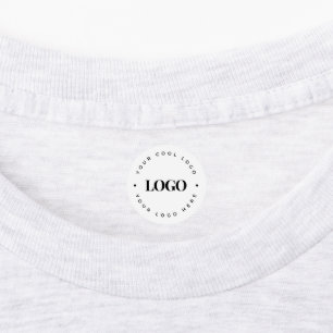 Round Circle Business Logo Minimal Plain Clothing Kids' Labels