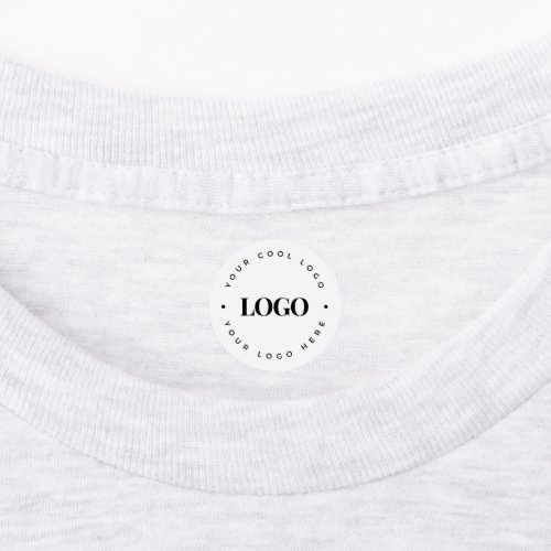 Round Circle Business Logo Minimal Plain Clothing Kids Labels