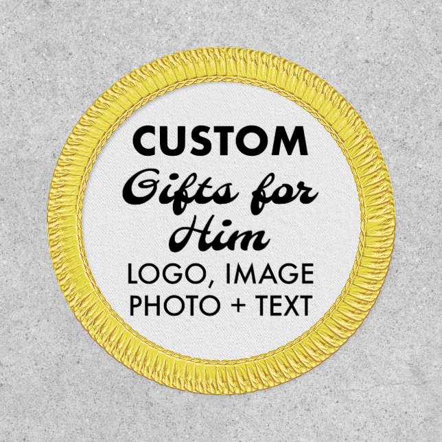 ROUND CIRCLE PATCH Custom Gifts for Him (Front)