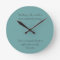 Round Clock with Paulo Coelho Quote