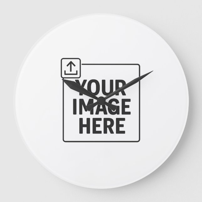 Round clock with photo (Front)