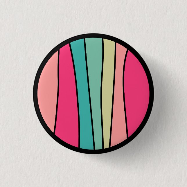 Round Color Abstract 160422(02) Button (Front)