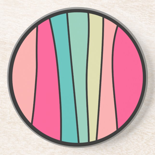 Round Color Abstract 160422(02) Coaster (Front)