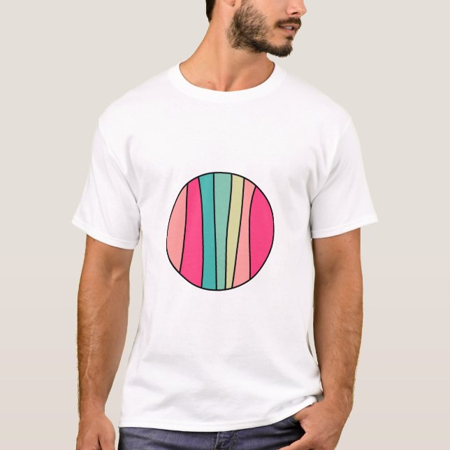 Round Color Abstract 160422(02) T-Shirt (Front)