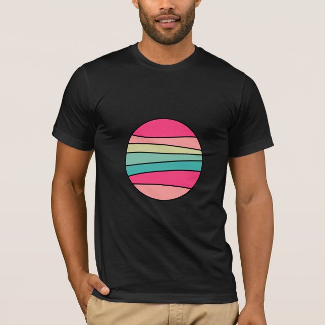 Round Color Abstract 160422(03) T-Shirt (Front)