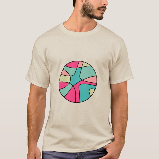 Round Color Abstract 160422(04) T-Shirt (Front)