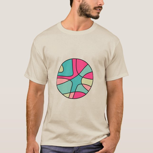 Round Color Abstract 160422(05) T-Shirt (Front)