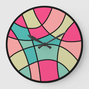 Round Color Abstract 160422(06) Large Clock