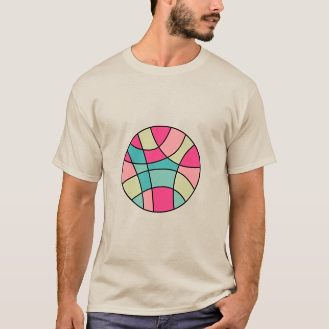 Round Color Abstract 160422(06) T-Shirt (Front)