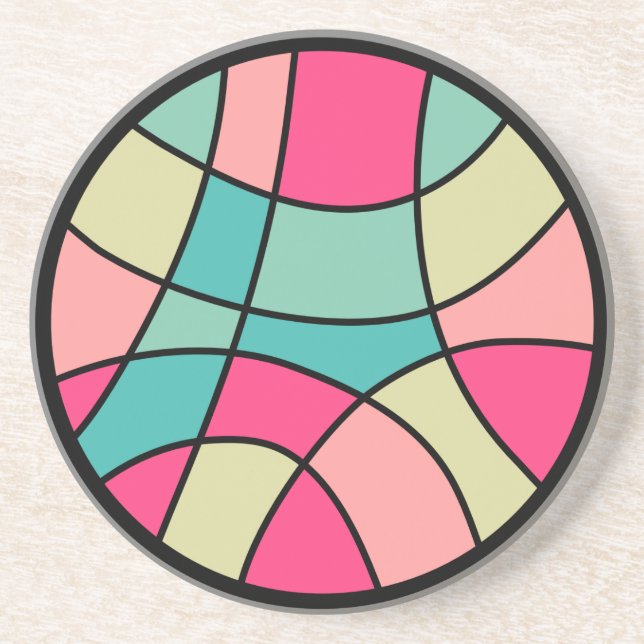 Round Color Abstract 160422(07 Coaster (Front)