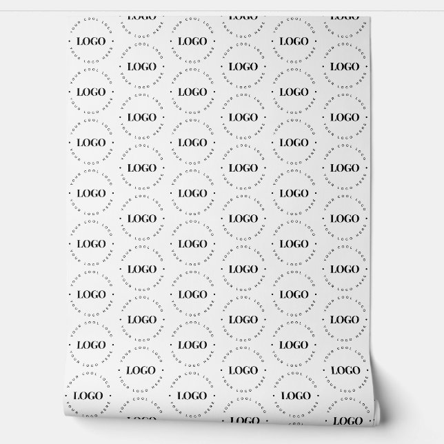 Round Company Business Logo Store Shop or Office Wallpaper (Unrolling)