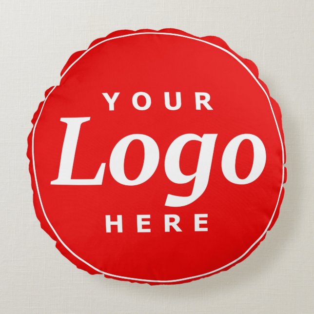 Round Company Logo Round Pillow (Front)