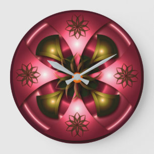 Round computer design large clock