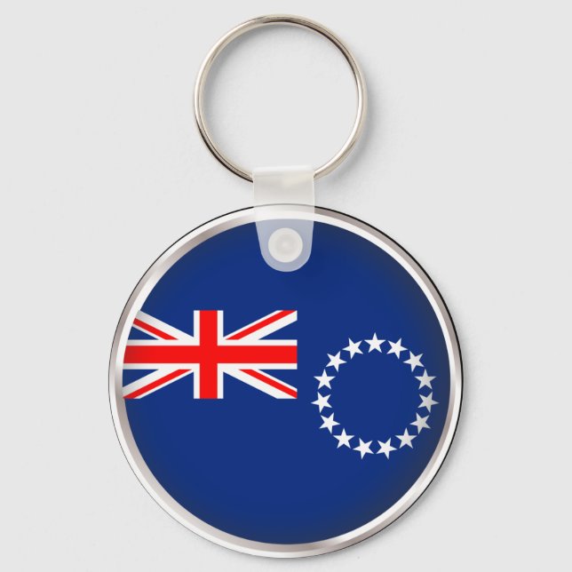 Round Cook Islands Keychain (Front)