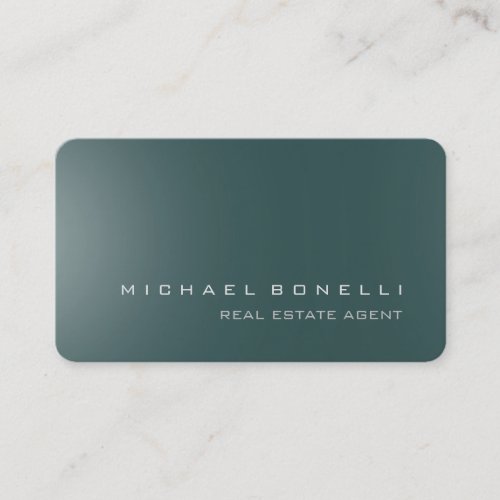 Round Corner Dark Slate Gray Business Card