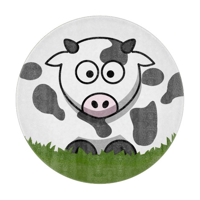 Round Cow Cutting Board (Front)