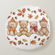 round cozy pillow