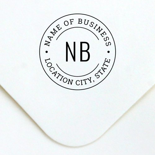 Round Custom Business Company Name Self_inking Stamp