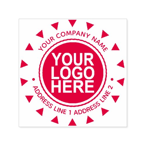 Round Custom Business Logo Self_inking Stamp