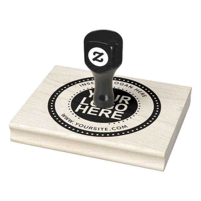Round Custom Company Logo Rubber Stamp (Stamp)